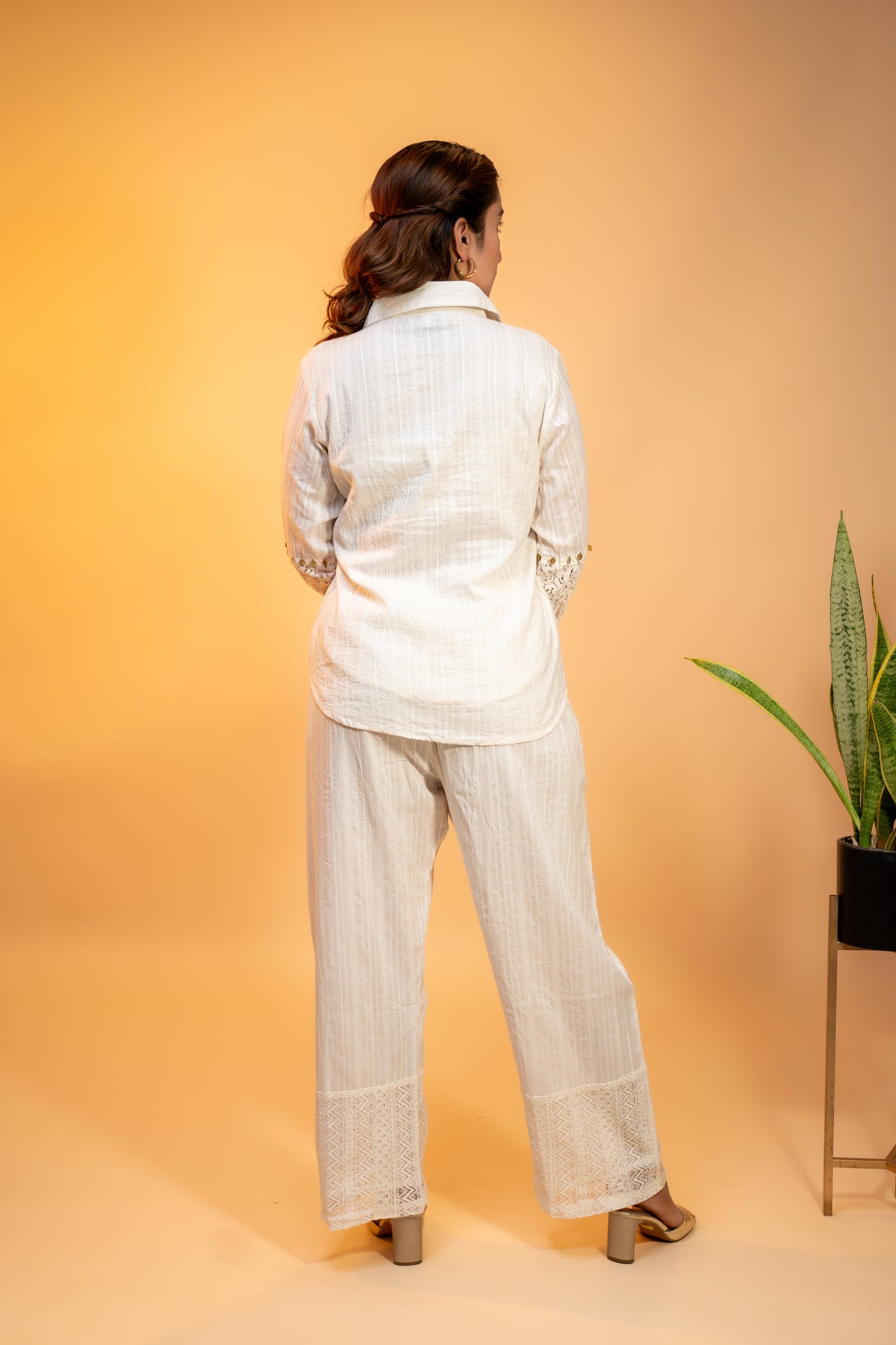 Ivory Italian Satin Co-ord Set