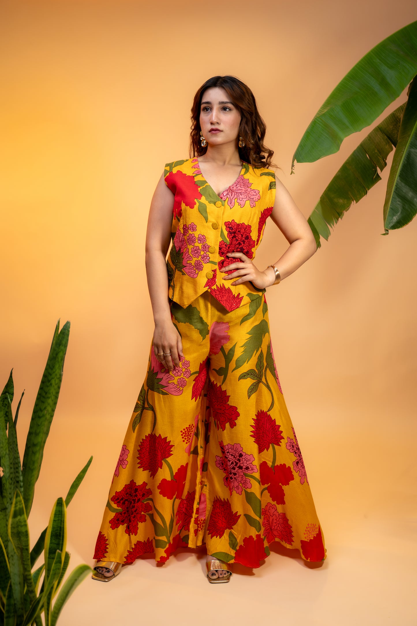 Yellow Floral Co-ord Set