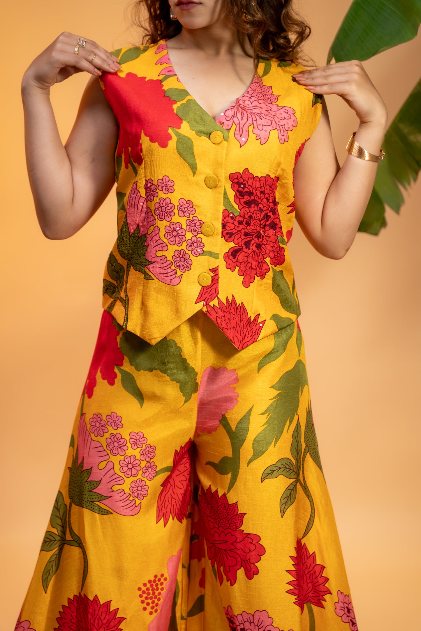 Yellow Floral Co-ord Set