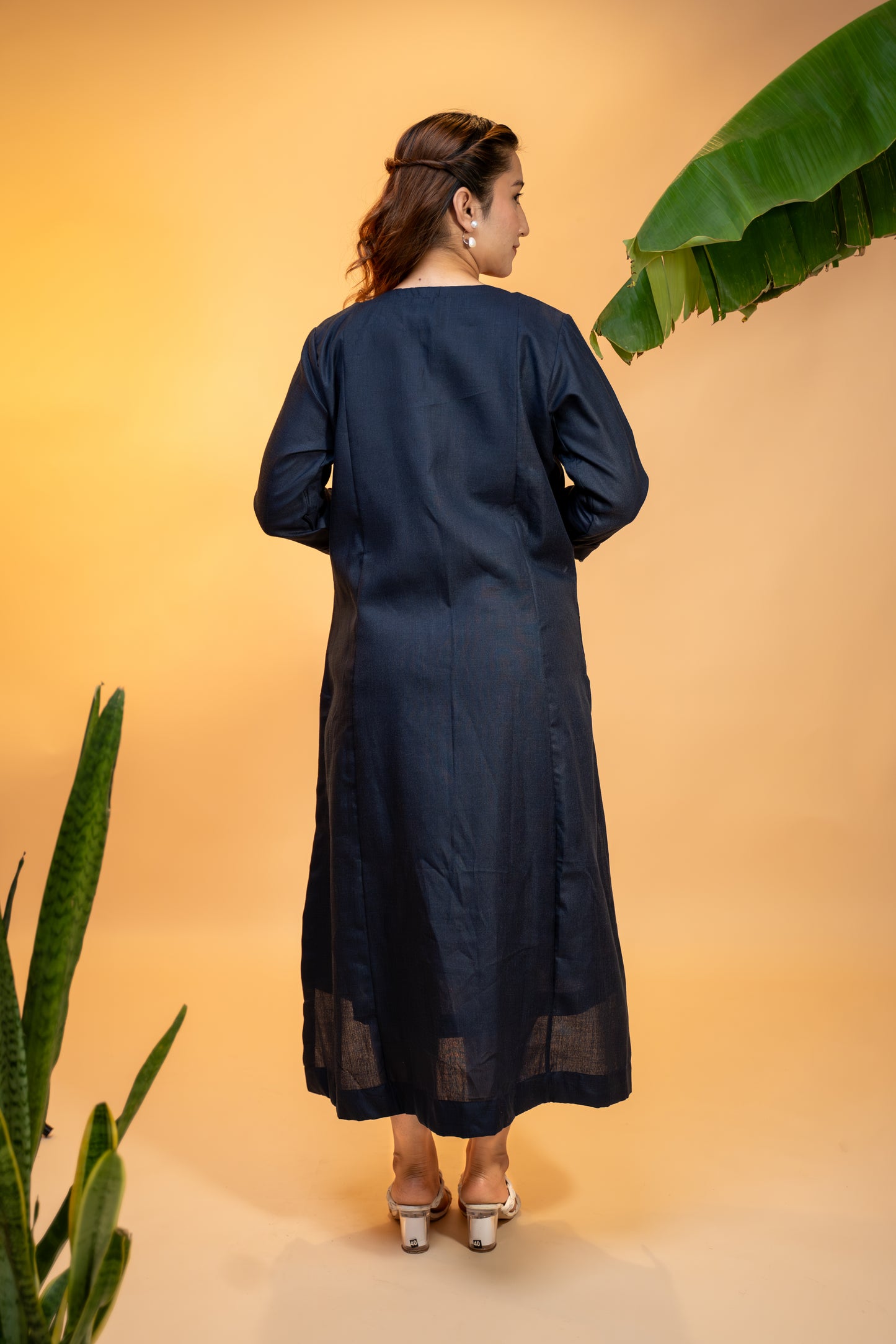 Cotton Co-ord Set with  Embroidered Appliqué Jacket