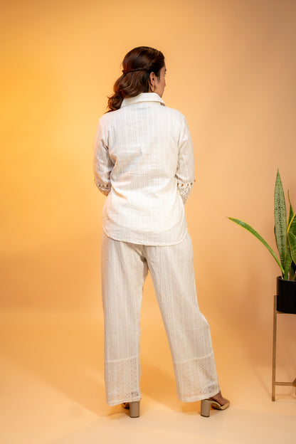 Ivory Italian Satin Co-ord Set